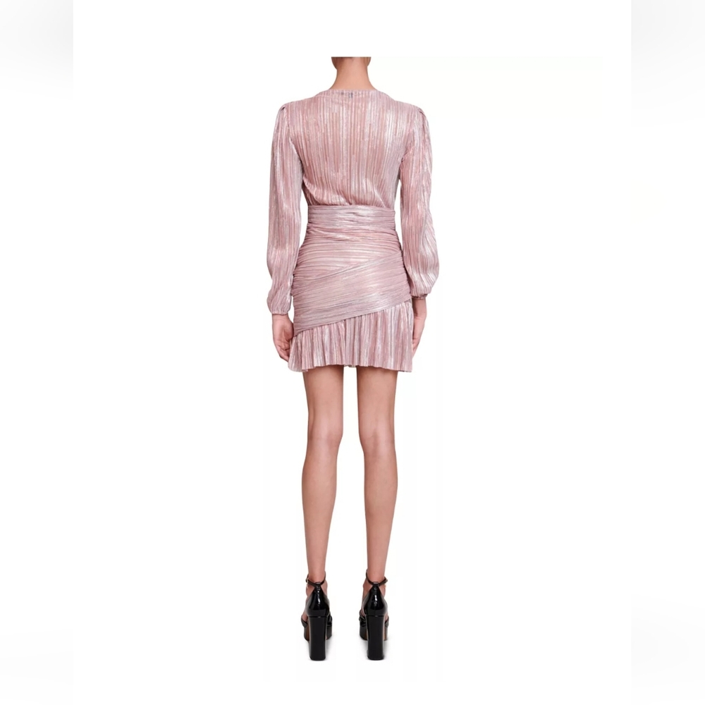 MAJE ROSINA PINK DRESS - Picture 10 of 10